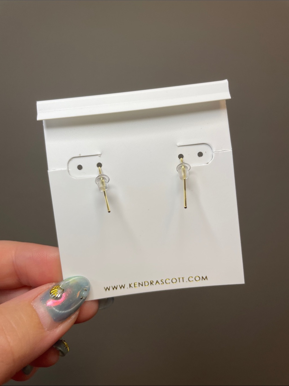Kendra Scott Ari Heart Gold Abalone Drop Earrings - NWT $65 MSRP - Picture 3 of 5